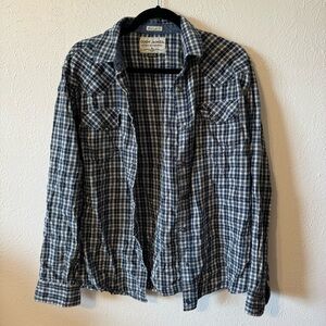 Cody James men’s button down casual plaid shirt